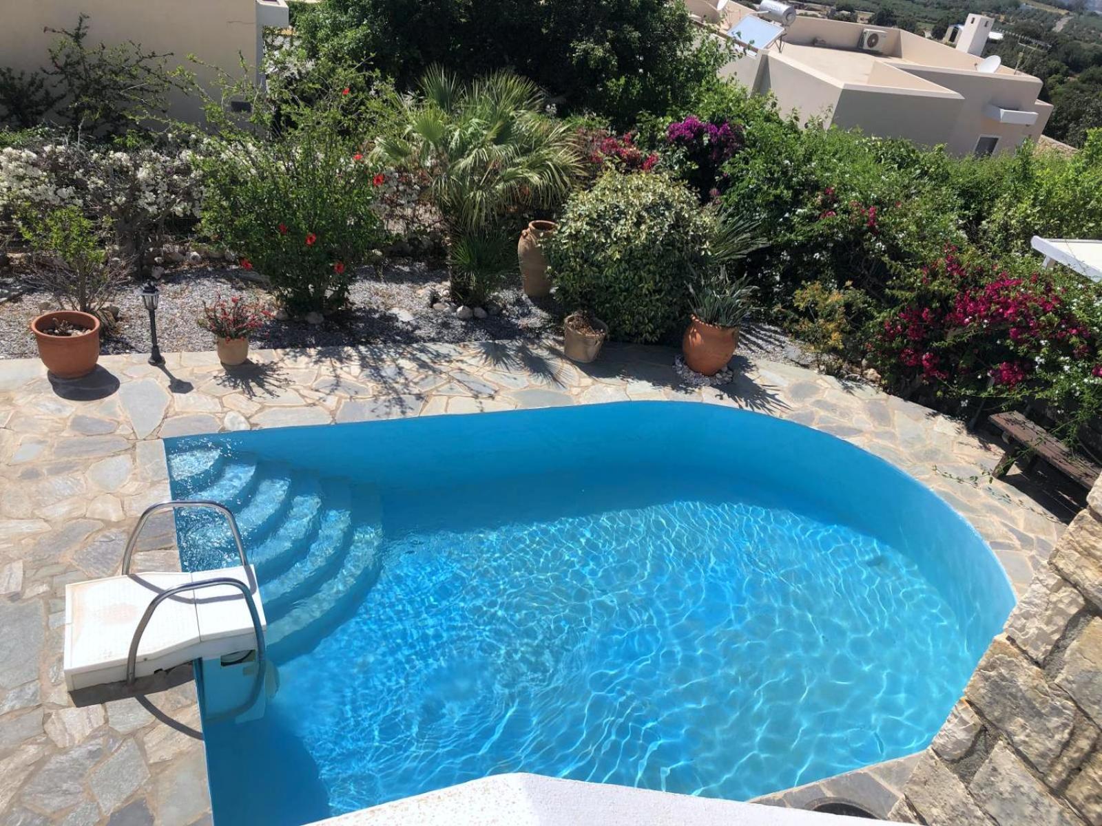 Gemuetliche Villa Mailin Priv. Pool Schoene Aussicht Skouloúfia Exterior foto