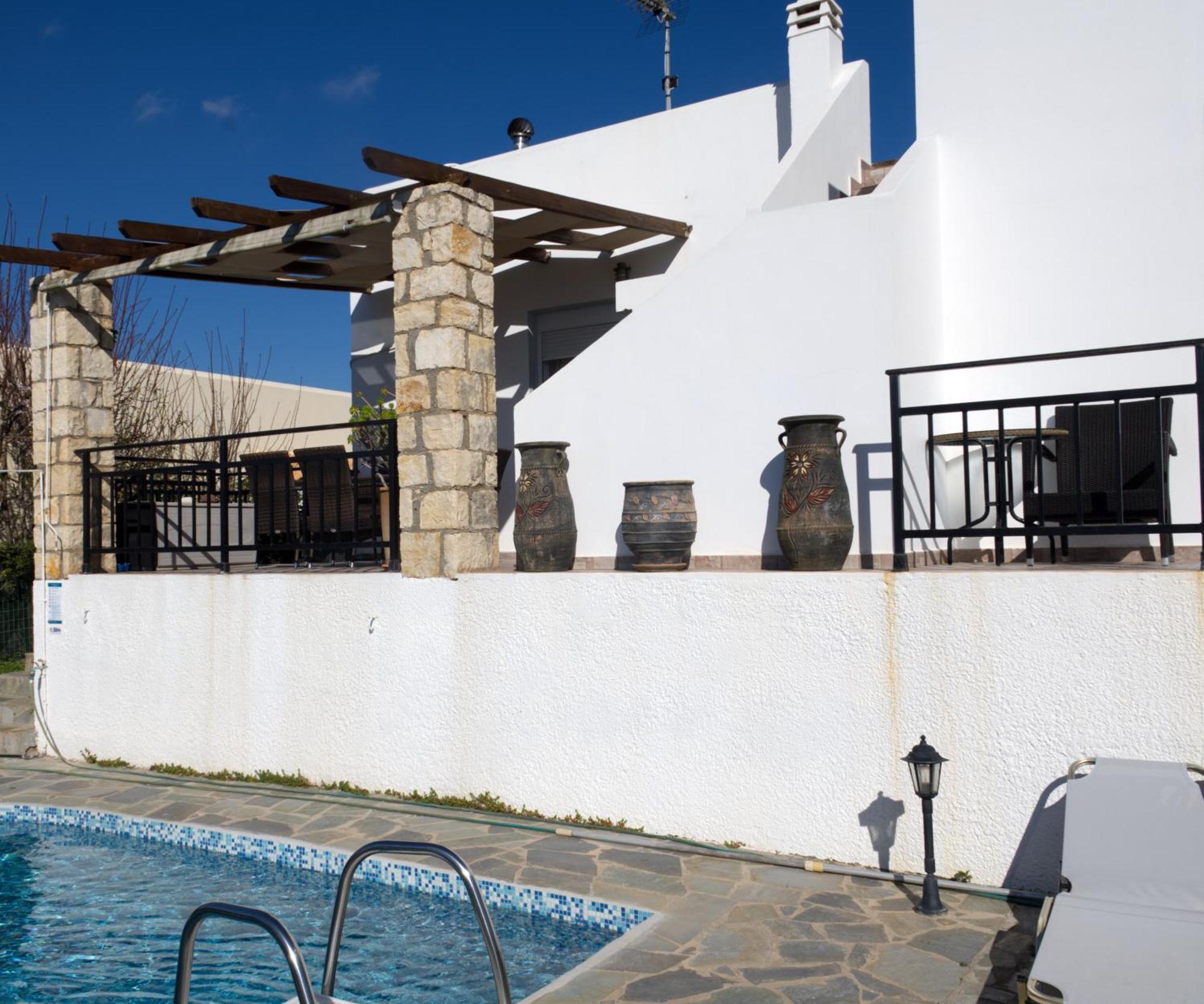 Gemuetliche Villa Mailin Priv. Pool Schoene Aussicht Skouloúfia Exterior foto